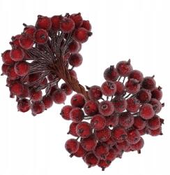 EdiBazzar Mű Jegenyebogyó Díszág, bordó, 100 db, 15cm (Sztuczna Ozdobna Jarzębina Świąteczna Stroik)