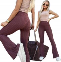 Awanti Csokoládé csíkos Lábszármelegítő Leggings női harangszabású 40 42 Izolda Akció