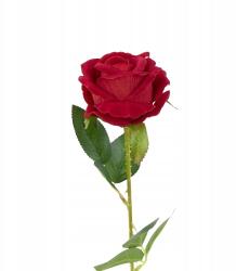  Virág Műrózsa 53cm, mint az élő szár Pik velúr kiváló minőségű (b65)