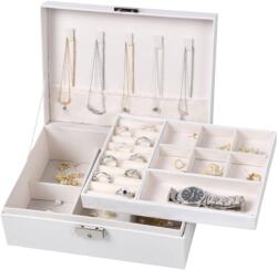  Ékszerdoboz XL Nagy Ékszertartó Szervező elegáns ékszeres láda tágas doboz (Szkatułka XL Duży Organizer na Biżuterię)