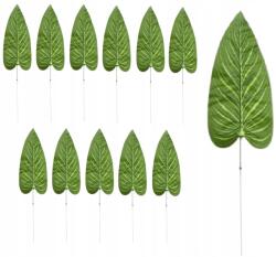 MartineX 12x Levél Műág Zöld Dekoráció Csokor 51cm Levelek (liść)
