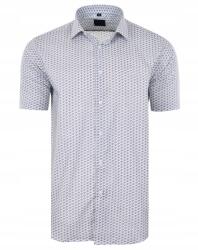  49/50 Mintás Ing Szürke Rövid Ujjú Nagy