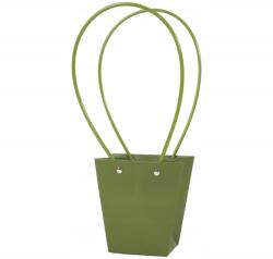 MartineX Kézitáska Ajándék Papírtáska Virág Dekoráció Zöld 33, 5cm (Torebka)