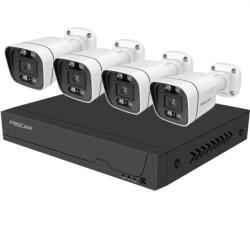 Foscam FNA 108 E B4 2T IP kamera csomag fehér (4 db kamera + NVR) (FNA108E-B4-2T)