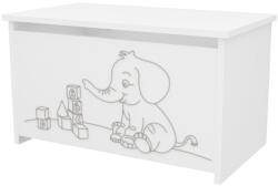 Timba Félix játéktároló láda fehér