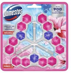 Domestos WC frissítő blokk, 3 db-os, DOMESTOS "Power 5", magnólia (KHT1177) - primatinta