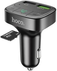 hoco. E59 Promise FM transmitter bluetooth 2xUSB QC3.0 18W fekete