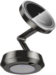 hoco. HW33 fémgyűrűs mágneses vezeték nélküli gyors töltés autós tartó középkonzolra