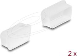 Delock - porvédő D-Sub 9 / D-Sub 15 VGA aljzathoz, 2 darab, átlátszó - 67121 (67121)