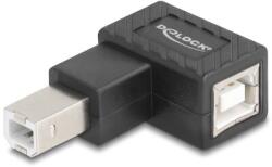 Delock USB 2.0 adapter B-típusú USB apa B-típusú USB anya 90 -ban jobbra hajlított (67206) (67206) - firstshop