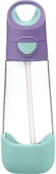 b.box Bottle with Straw kulacs szívószállal Lilac Pop 600 ml