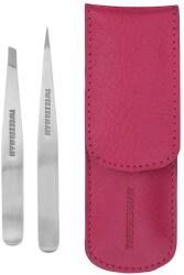 Tweezerman - Petite Tweeze Set With Pink Case Szemöldökcsipesz