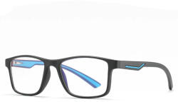 Techsuit Anti-Blue Light Szemüveg Reflex TR90 Techsuit - Rektanguláris - Homokfekete / Kék