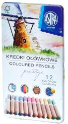 Astra Színes ceruza ASTRA hengeres fémdobozos 12 színű (VE07_03330)
