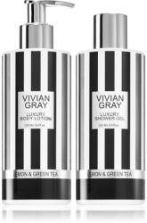 VIVIAN GRAY Lemon & Green Tea ajándékszett testre 2x250 ml