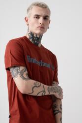 Timberland Timberland, Linear kerek nyakú póló logómintával, Téglavörös, Kék, M (A5UPQ-EOD-M)