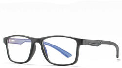 Techsuit Anti-Blue Light Glasses Techsuit Reflex TR90 (F2388) - Téglalap alakú - Homokfekete / Szürke