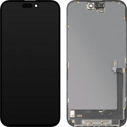 MP Display cu Touchscreen MP compatibil cu Apple iPhone 16 Plus, cu Rama, Versiune Soft OLED IC Movable FHD, Negru - gsmnet