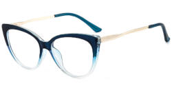 Techsuit Anti-Blue Light Szemüveg Techsuit Reflex Metal (F5018-C8) - Cat Eye - Átlátszó Kék