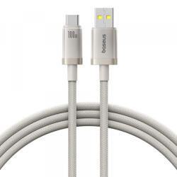 Baseus Cablu Date si Incarcare USB-A - USB-C Baseus Titanium, 100W, 1m, Argintiu P10378102G21-00 (P10378102G21-00)