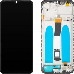 MP Display cu Touchscreen MP compatibil cu Xiaomi Poco C40 / Redmi 10 Power / 10C, cu Rama, Negru - gsmnet