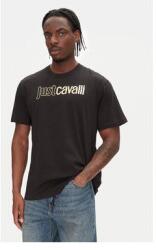 Just Cavalli férfi póló, 78OAHT16 CJ500, pamut, L INTL, fekete (0000305214140_L)