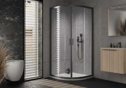 Kolpa San Venus R íves zuhanykabin, 90x90, Fehér, Chinchilla (660480)