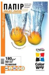 COLORWAY Fotópapír, magasfényű (high glossy), 180 g/m2, 10x15, 50 lap (PG1800504R)