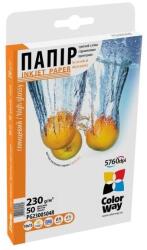 ColorWay Fotópapír, magasfényű (high glossy), 230 g/m2, 10x15, 50 lap (PG2300504R) - majorsoft