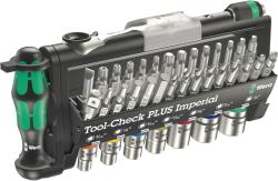 Wera Set scule WERA Tool-Check Imperial PLUS cu clichet Zyklop Mini, suport Rapidaptor, biti si chei tubulare in inch pentru service profesional 39 piese 05049060001 (WR05049060001) Surubelnita
