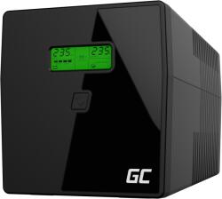 Green Cell UPS vezérlőszoftver, 700W, 1000VA, interaktív, USB RJ45 LCD kijelző, 2 Prize Schuko 2 IEC