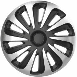 Górecki 14" DÍSZTÁRCSA CALIBER CARBON EZÜST-FEKETE, 4db (ARG14CALIBERSB)