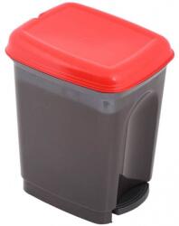  Cos cu pedala pentru colectare selectiva 17 L, rosu 13787 (13787) Cos de gunoi