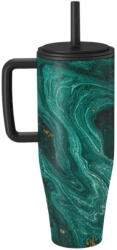 BURGA Cana Termos Emerald Pool 1.2 L cu capac anti scurgeri si pai reutilizabil, inox (BCTEPIXCRP) - vexio