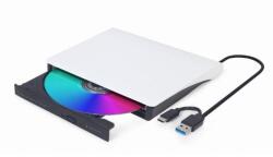 Gembird DVD-USB-031-BW Slim DVD-Writer fekete/fehér BOX (DVD-USB-031-BW)