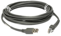 Zebra Motorola USB Cable: Series A USB kábel 4, 5 M USB A Szürke (CBA-U10-S15ZAR)