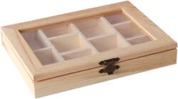 PENTART 20, 5x15x3 cm átlátszó tetős 10 rekeszes doboz 26721 (26721)