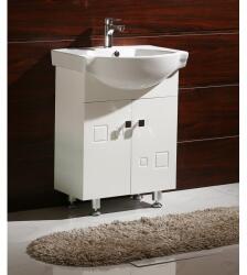 Inter Ceramic Долен шкаф за баня ICP 6080 "АЙВЪН", PVC, бял, с умивалник, 61.5x46x85см (6080)