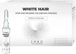 Labo, White Hair, Stop & Reverse The Greying Process, Ampoules Treatment Serum, For Scalp, For Men, 20 pcs, 3.5 ml