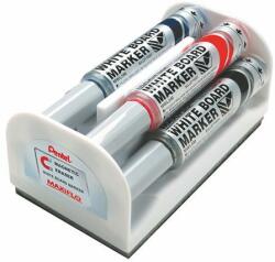 Pentel Táblamarker készlet, 6 mm, kúpos hegy, PENTEL Maxiflo, 4 különböző szín