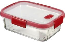 Keter Ételtartó, szögletes, üveg, 0, 9 l, CURVER Smart Cook, piros