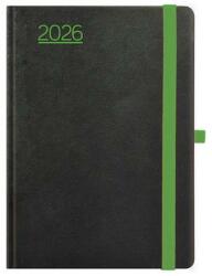 TopTimer Naptár, tervező, A5, napi, TOPTIMER, Nero, fekete-zöld