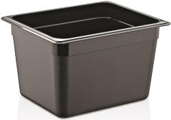  Polikarbonát GN edény 1/2 200 mm - fekete (GNP-12200-B)