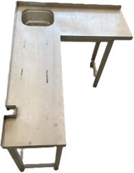  RM Munkaasztal L alakú 1030*1370mm, kézmosóval (RM02-103137HF)