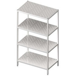  Stalgast - Rozsdamentes perforált polcos állvány, 4 polccal - 1000x500x1800 mm (981865100)