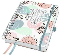 Sigel Naptár, spirál, A5, heti, 2026, kemény borító, SIGEL Jolie, Rose Inspiration