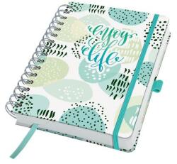 Sigel Naptár, A5, heti, dátumozatlan, kemény borító, SIGEL Jolie, Mint Inspiration