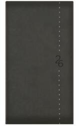 TopTimer Zsebnaptár, álló elrendezésű, TOPTIMER Linea, sötétszürke