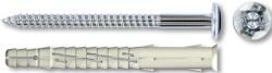 Tecfi Set Diblu Nailon 10x140 Holzsurub Cap Bombat Otel Zincat-7x145 (T.VS2110140S)