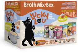 Lucky Lou 24x70g Lucky Lou Extra Food filé levesben nedves macskatáp Mix (6 változattal)